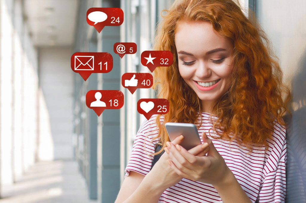 woman smiling - social proof vs organic growth